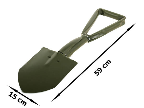Shovel folding pickaxe shovel large case