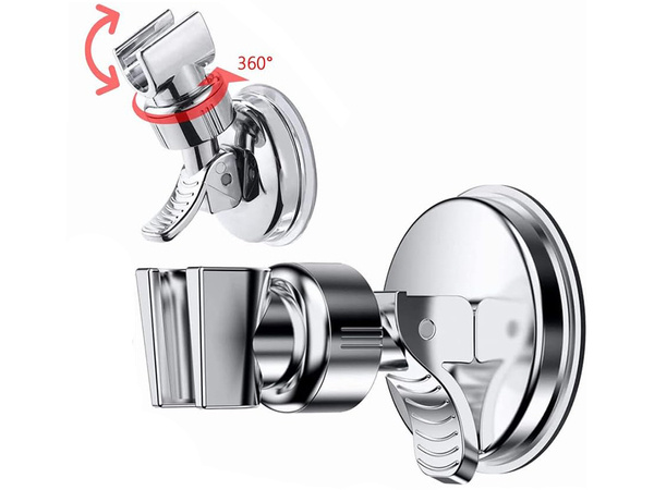 Shower handset holder swivel head strong suction cup shower