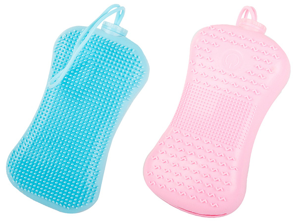 Silicone back brush body massager