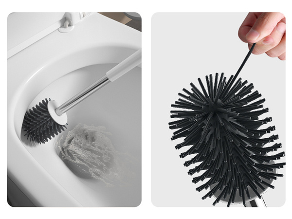 Silicone toilet brush hanging bathroom toilet