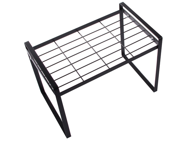 Single tier metal shelf for kitchen worktop kitchen organiser loft stand