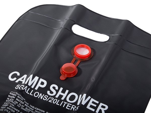 Solar camping field shower 20l