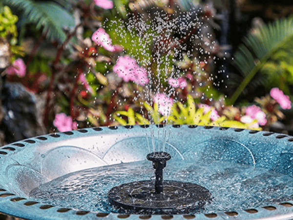 Solar garden fountain pump floating pond