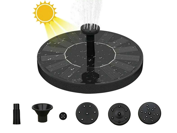 Solar garden fountain pump floating pond