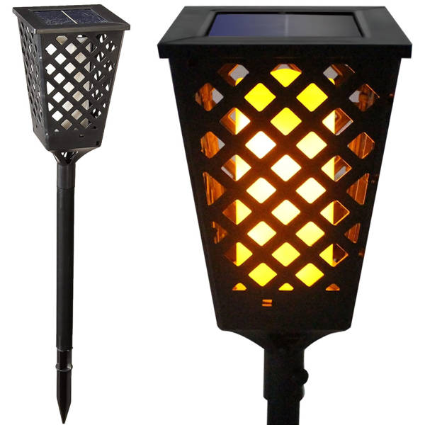 Solar garden lamp torch lantern sensor