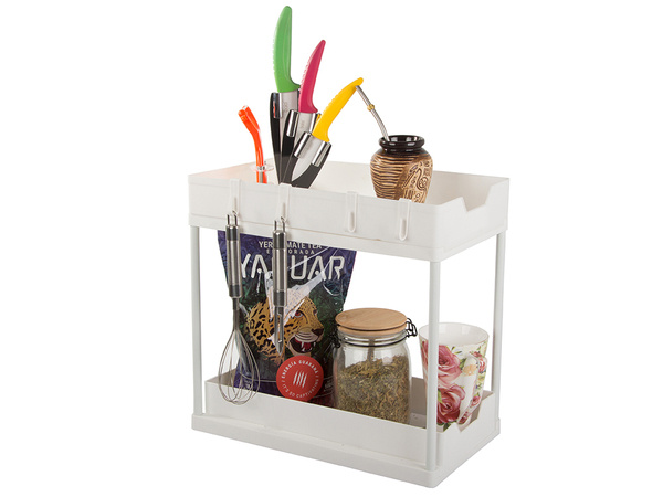 Spice rack pull-out shelf kitchen organiser countertop shelf standing