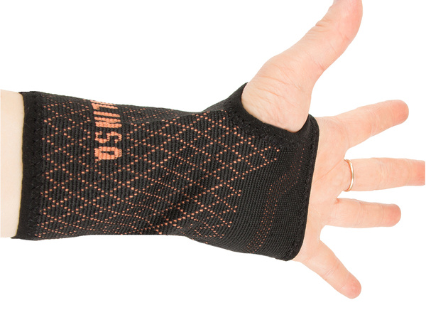 Stabiliser support for wrist orthosis elastic band joint hand