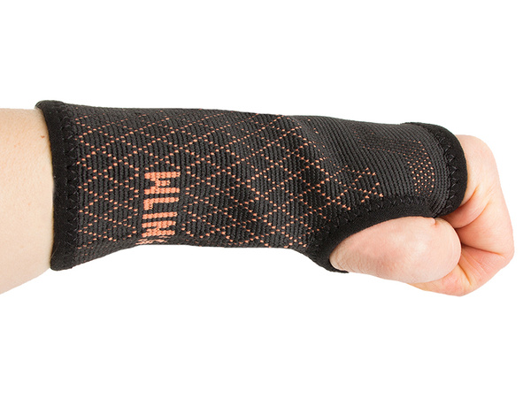 Stabiliser support for wrist orthosis elastic band joint hand