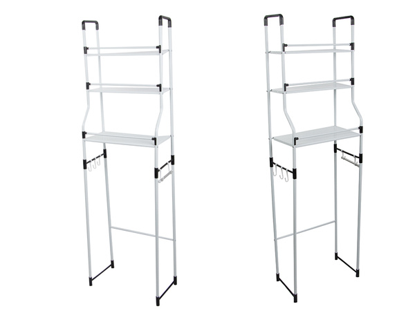 Standing shelf over washing machine toilet bathroom rack cabinet 3 shelves