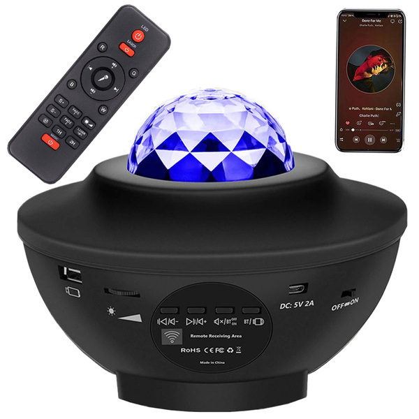 Star projector led night light rgb + remote control