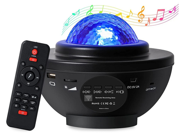 Star projector led night light rgb + remote control