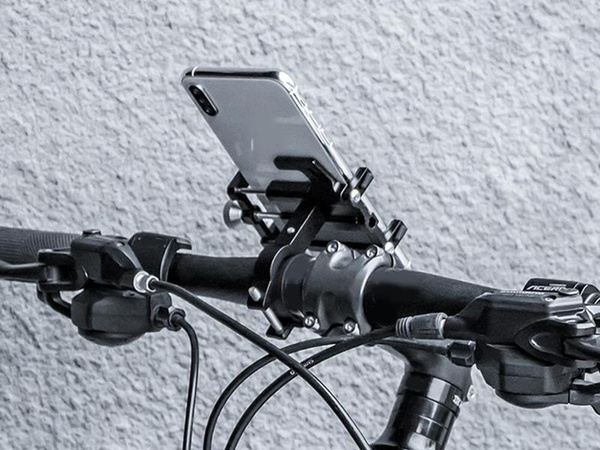 Sturdy bicycle phone holder