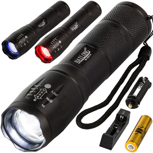 Tactical bailong zoom cree led t6 q3 uv torch