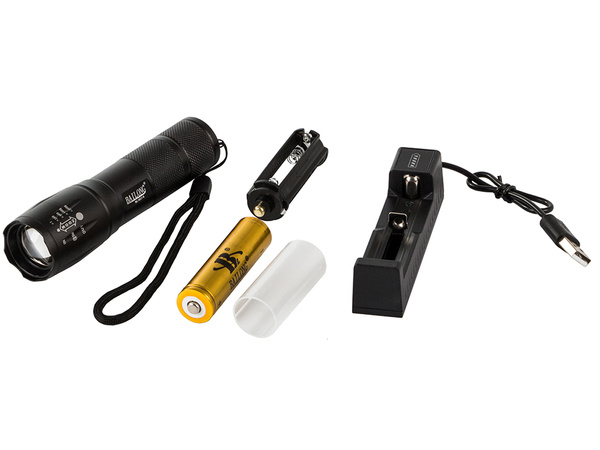 Tactical bailong zoom cree led t6 q3 uv torch