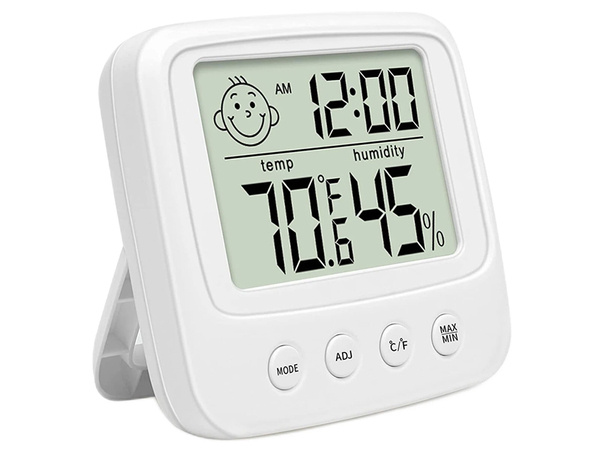 Thermometer hygrometer electronic internal clock