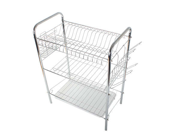 Three-tier drying rack kitchen drainer