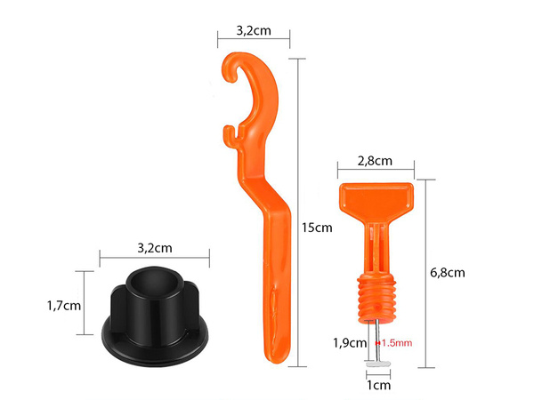 Tile levelling system wedges clips handle 50