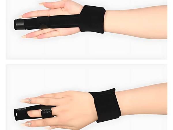 Toe stabiliser fabric wrist brace with velcro strap