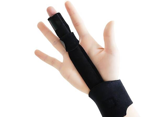 Toe stabiliser fabric wrist brace with velcro strap