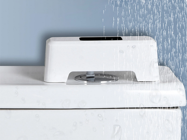 Touchless toilet flush with movement sensor automatic hygienic