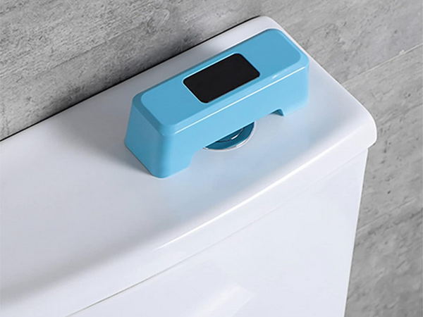 Touchless toilet flush with movement sensor automatic hygienic