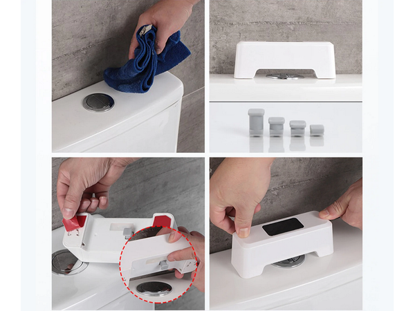 Touchless toilet flush with movement sensor automatic hygienic