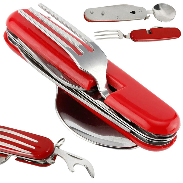 Tourist reference military scyzoryk cutlery 4in1