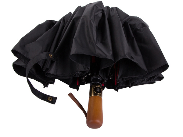 Umbrella folding umbrella automatic black unisex elegant large decent