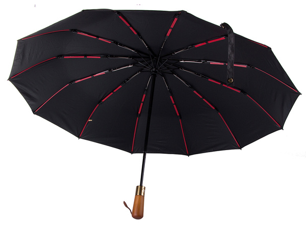 Umbrella folding umbrella automatic black unisex elegant large decent