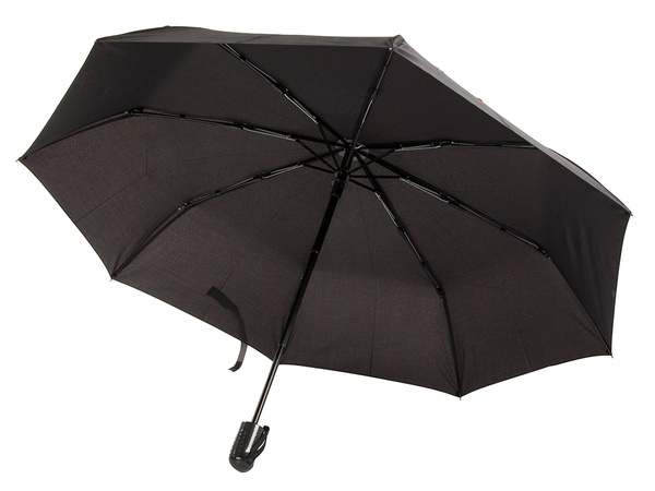 Umbrella folding umbrella automatic fibre black