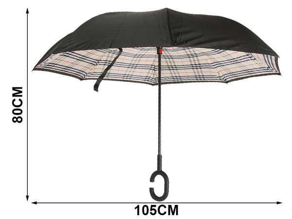 Umbrella inverted folding umbrella inverted strong wires solid standing