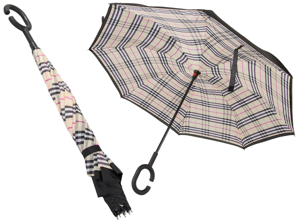 Umbrella inverted folding umbrella inverted strong wires solid standing