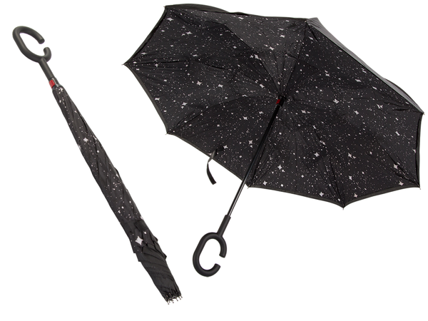 Umbrella inverted folding umbrella inverted strong wires solid standing