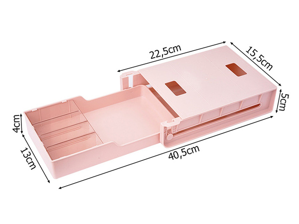 Under-table drawer desk shelf pull-out container