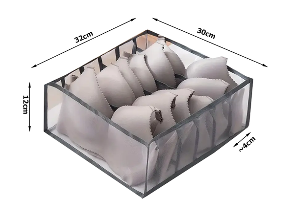 Underwear organiser bras drawer cupboard 6 compartments