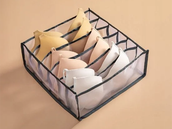 Underwear organiser bras drawer cupboard 6 compartments