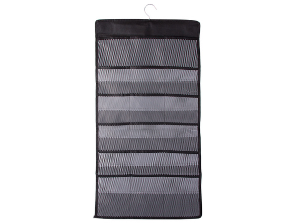 Underwear organiser hanging wardrobe double-sided 24 pockets