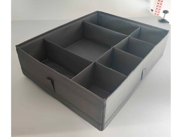 Underwear organiser sock drawer drawer divider insert grey