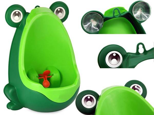 Urinal for boy child wall mounted potty frog