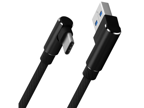 Usb-c type c angle charging qc cable to phone 1m