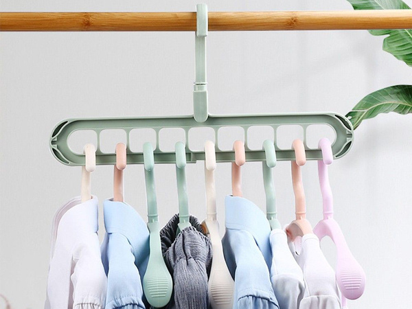 Wardrobe organiser clothes rack multifunctional 2 pieces