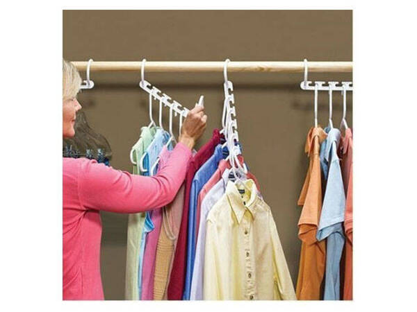 Wardrobe organiser for clothes hangers 8 pcs