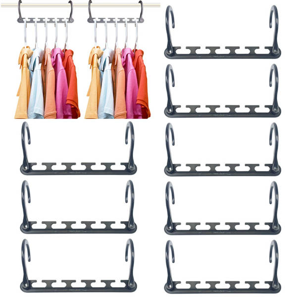 Wardrobe organiser for clothes hangers 8 pcs max