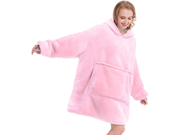 Warm sweatshirt oversize blanket xxl 2in1 thick fleece