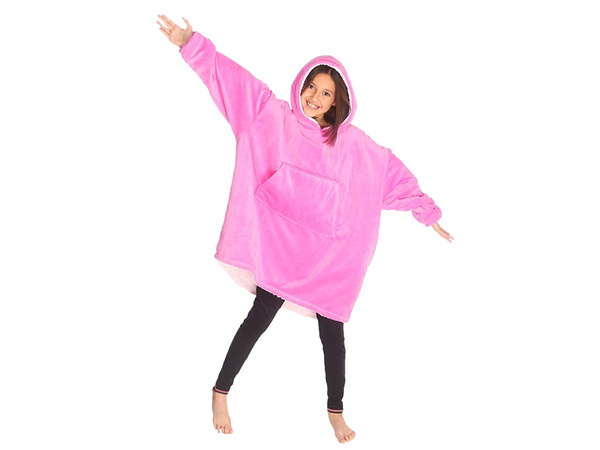 Warm sweatshirt oversize blanket xxl 2in1 thick fleece