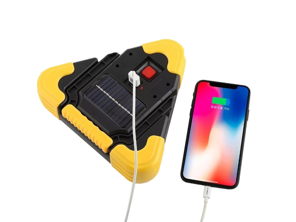 Warning triangle led torch power bank