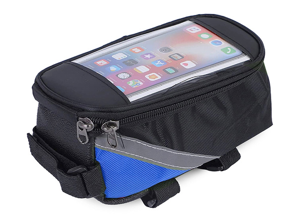 Waterproof bicycle bag pannier phone holder pouch case