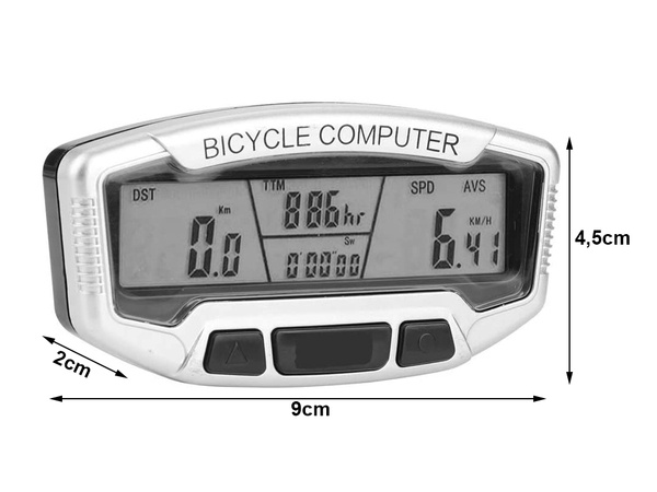 Waterproof lcd bicycle counter 28 functions bicycle