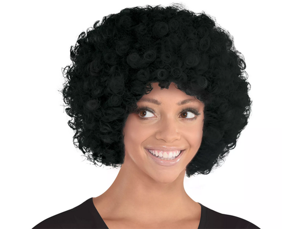 Wig black hair curly afro carnival party