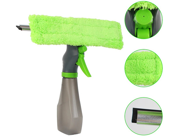 Window cleaner 3in1 window cleaner mirrors squeegee washer microfibre